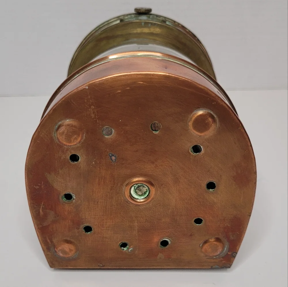 Copper Brass Tung Woo Masthead Nautical Oil Lantern Reflector Bubble Glass Lamp